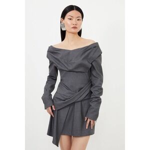 karen millen blue skater dress Like new Karen Millen Blue Iris Skater Dress